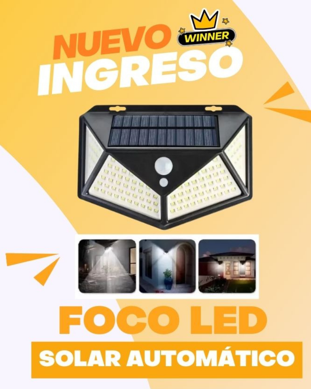 FOCO LED SOLAR AUTOMATICO