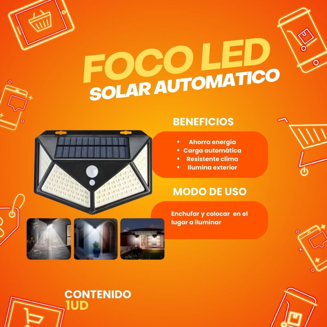 FOCO LED SOLAR AUTOMATICO