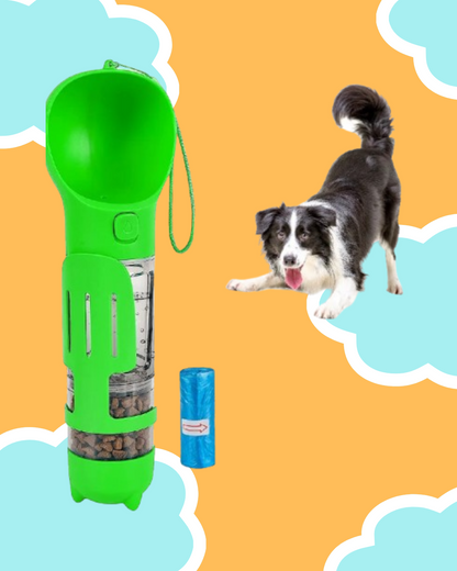 BOTELLA PORTATIL 4 EN 1 MULTIFUNCIONAL PARA MASCOTAS