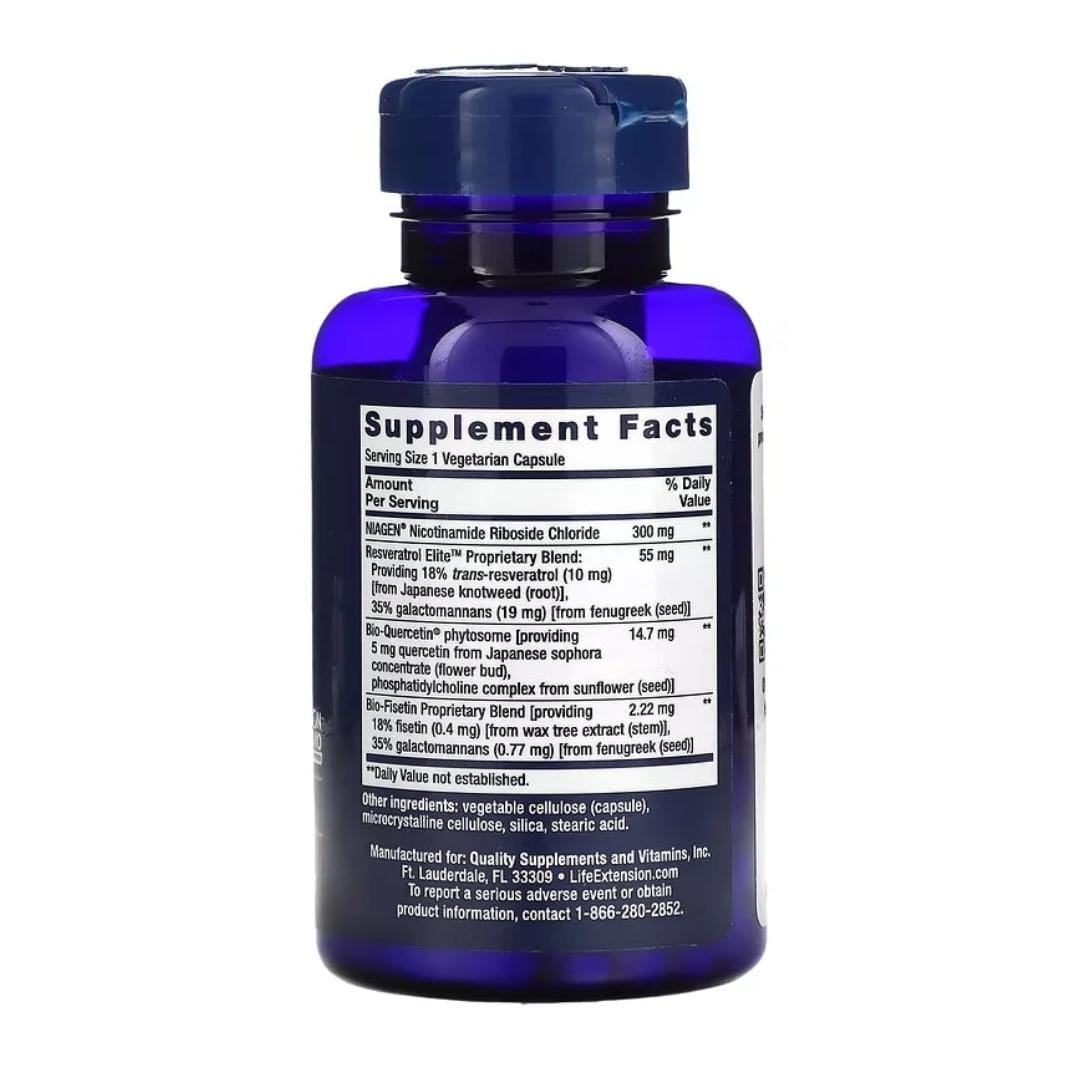 Suplemento optimizado NAD+ y Resveratrol